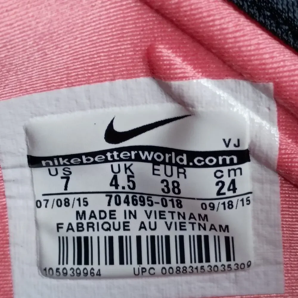 Nike Free 5.0 TR Fit 5 Womens Size 7 Crimson Pink Black Running Shoes 704695-018